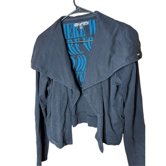 Vintage Volcom Y2K Cowl Neck Open Cardigan Size L 14 - Picture 2 of 7